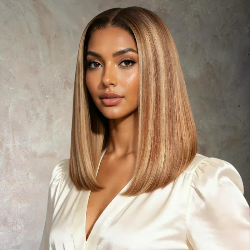 VIYA Full Size™ 13x6 HD Lace Frontal Highlight Honey Blonde Straight All Pre Styled Wig