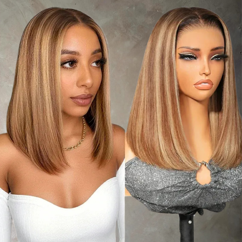 VIYA Full Size™ 13x6 HD Lace Frontal Highlight Honey Blonde Straight All Pre Styled Wig