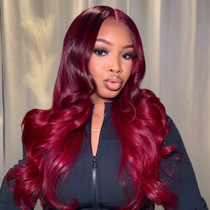 VIYA Full Size™ 13x6 HD Lace Frontal 99J Body Wave All Pre Style Human Hair Wig