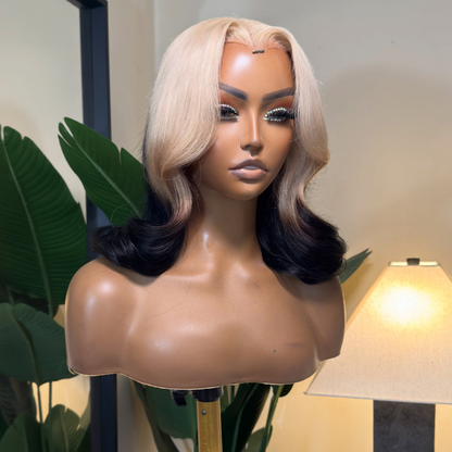 VIYA Full Size™ 13x6 HD Lace Frontal 613/1B Blonde Ombre Color Loose Body Wave Wig