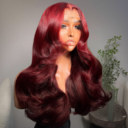 VIYA Full Size™ 13x6 HD Lace Frontal 99J All Pre Styled Loose Body Wave Human Hair Wig