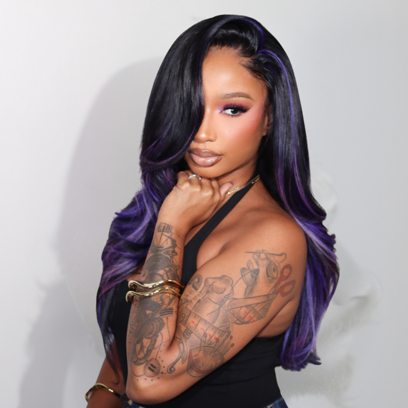 VIYA Full Size™ 13x6 Full HD Lace Frontal Balayage Highlight Stylist Hairstyles Human Hair All Pre Styled Wigs