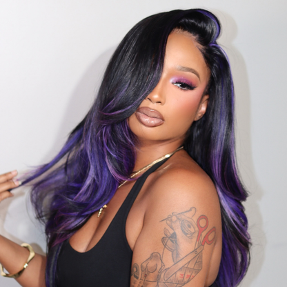 VIYA Full Size™ 13x6 Full HD Lace Frontal Balayage Highlight Stylist Hairstyles Human Hair All Pre Styled Wigs
