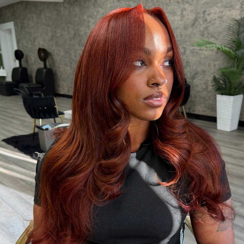 VIYA Full Size™ 5x5 HD Lace Loose Body Wave Copper Brown All Pre Styled Wig