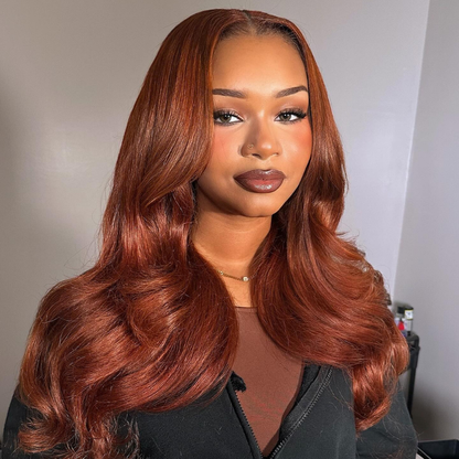 VIYA Full Size™ 5x5 HD Lace Loose Body Wave Copper Brown All Pre Styled Wig