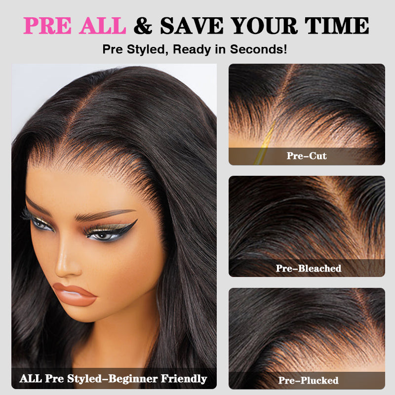 VIYA Full Size™ Glueless 5x5 HD Lace Loose Deep Wave Wig Natural Black All Pre Styled Wig