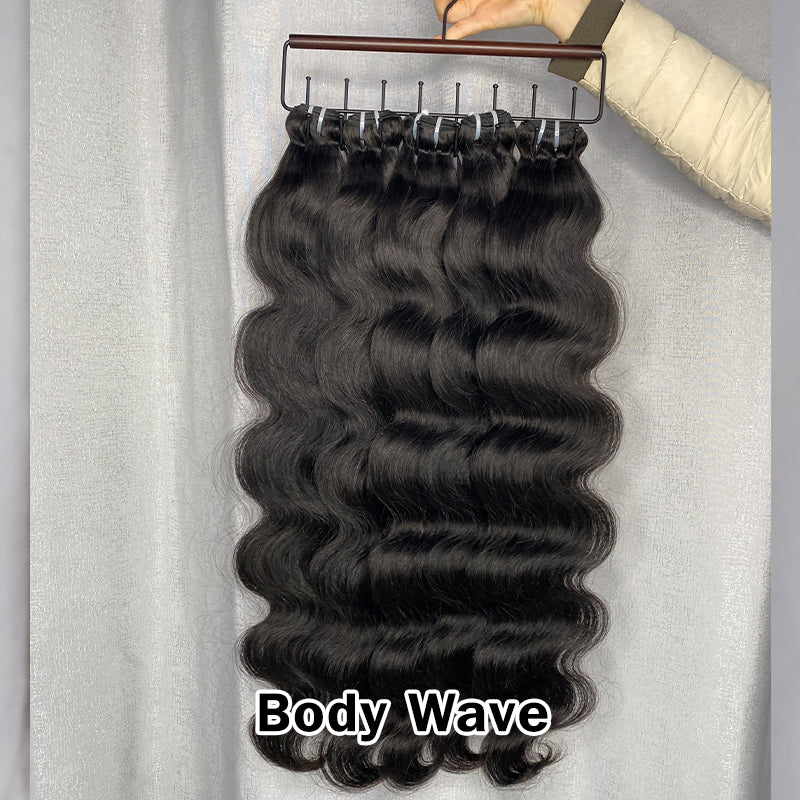 VIYA 9 PCS Bundles Natural Black Straight Body Wave Spiral Deep Wave Virgin Hair Wholesale Starter Package Deal