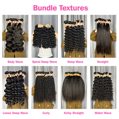 VIYA 9 PCS 12-24 Inch Bundles With 3 PCS 4x4 HD Lace Closure Wholesale Package Deal