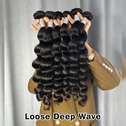 VIYA 9 PCS 12-24 Inch Bundles With 3 PCS 4x4 HD Lace Closure Wholesale Package Deal