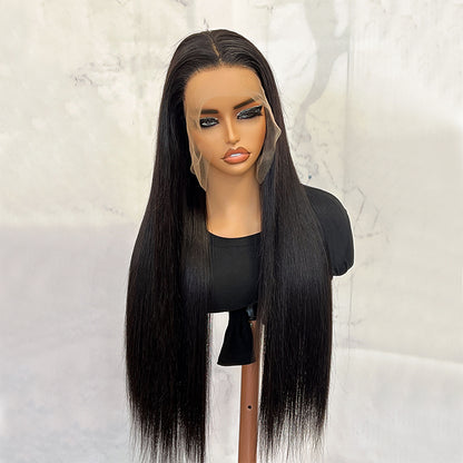 VIYA Full Size™ Glueless 13x6 HD Lace With Bundles Bone Straight Pre Bleached Knots Custom Wig
