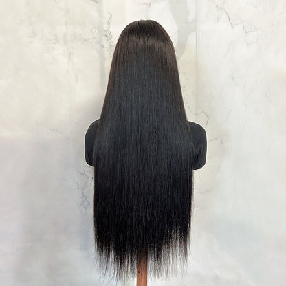 VIYA Full Size™ Glueless 13x6 HD Lace With Bundles Bone Straight Pre Bleached Knots Custom Wig