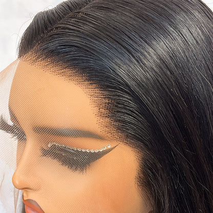 VIYA Full Size™ Glueless 13x6 HD Lace With Bundles Bone Straight Pre Bleached Knots Custom Wig