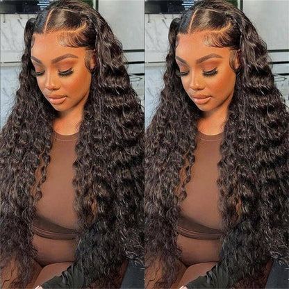 VIYA 360 HD Lace Invisi Drawstring Wear Go Pre-Bleached Pre Cut Lace Glueless Loose Deep Wave Wig