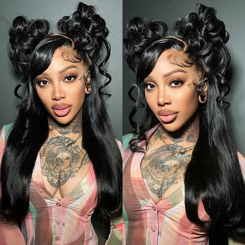 VIYA 360 HD Lace Invisi Drawstring Wear Go Pre-Bleached Pre Cut Lace Glueless Loose Body Wave Wig