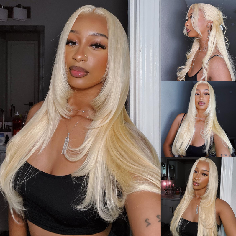 VIYA Stragiht 613 Blonde Color 13x6 HD Lace Frontal Wig Human Hair Wig