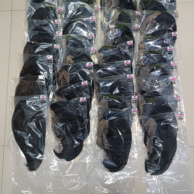 VIYA 5 PCS 5x5 HD Lace Closure Bob Wig Natural Black Wholesale Package Deal