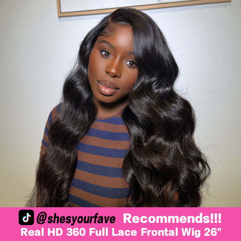 VIYA 360 HD Lace Invisi Drawstring Wear Go Pre-Bleached Pre Cut Lace Glueless Loose Body Wave Wig