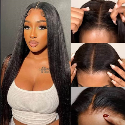VIYA Pre Cut Body Wave/Straight 5x5 HD Glueless Lace Wig Human Virgin Hair