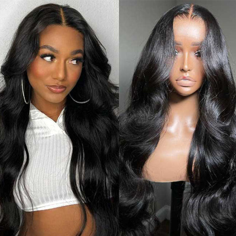 VIYA Pre Cut Loose Body Wave 5x5 HD Lace Glueless Wig Human Virgin Hair