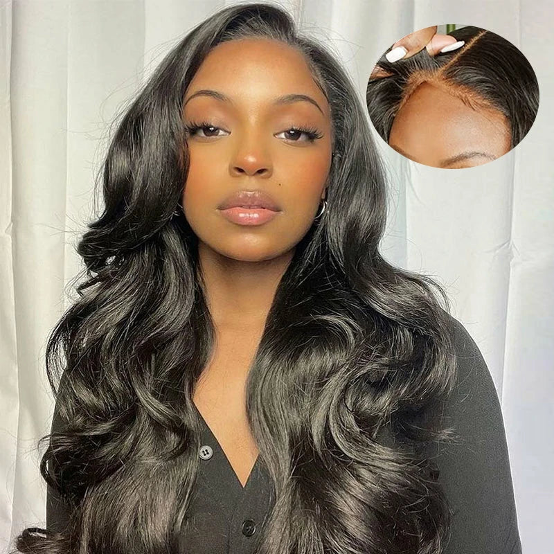 VIYA Pre Cut Body Wave/Straight 5x5 HD Glueless Lace Wig Human Virgin Hair