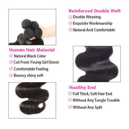 VIYA Body Wave 1 Bundle Natural Color Virgin Human Hair