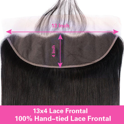 VIYA Body Wave Virgin Hair 3 Bundles With 13x4 HD Lace Frontal Human Hair