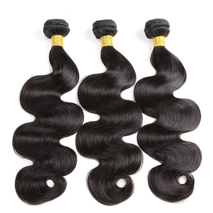 VIYA Body Wave Virgin Hair 3 Bundles With 13x4 HD Lace Frontal Human Hair