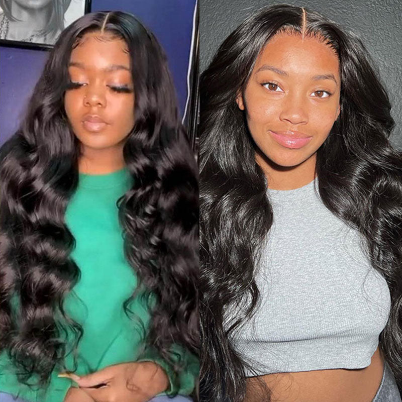 VIYA Body Wave 5x5 Lace Closure Wig Natural Black Human Hair Wig