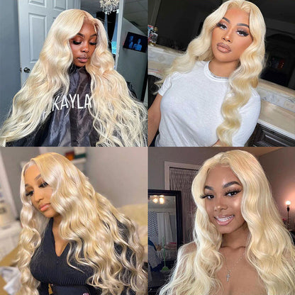 VIYA Full Size™ Glueless Body Wave 613 Blonde Color 13x6 HD Lace Frontal Wig Human Hair Wig