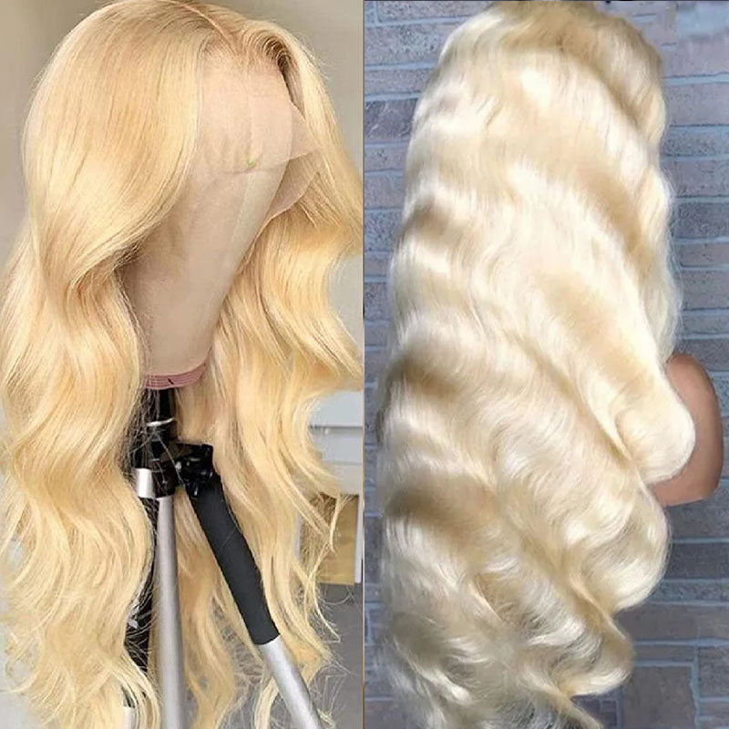 VIYA Full Size™ Glueless Body Wave 613 Blonde Color 13x6 HD Lace Frontal Wig Human Hair Wig