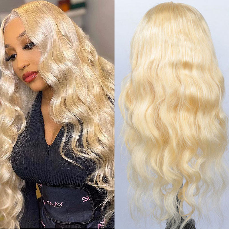 VIYA Full Size™ Glueless Body Wave 613 Blonde Color 13x6 HD Lace Frontal Wig Human Hair Wig