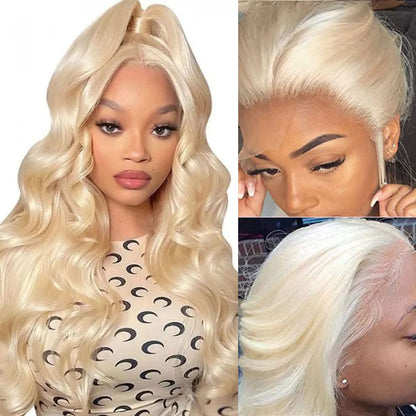 VIYA Full Size™ Glueless Body Wave 613 Blonde Color 13x6 HD Lace Frontal Wig Human Hair Wig