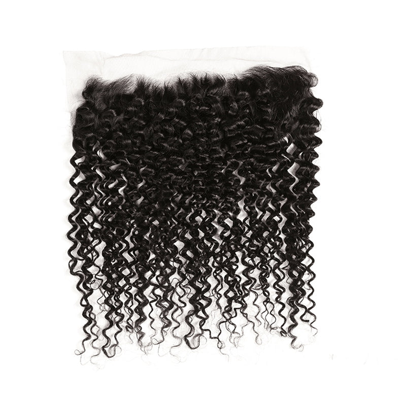 VIYA Culry 1 Pcs Lace Frontal Natural Black Human Virgin Hair