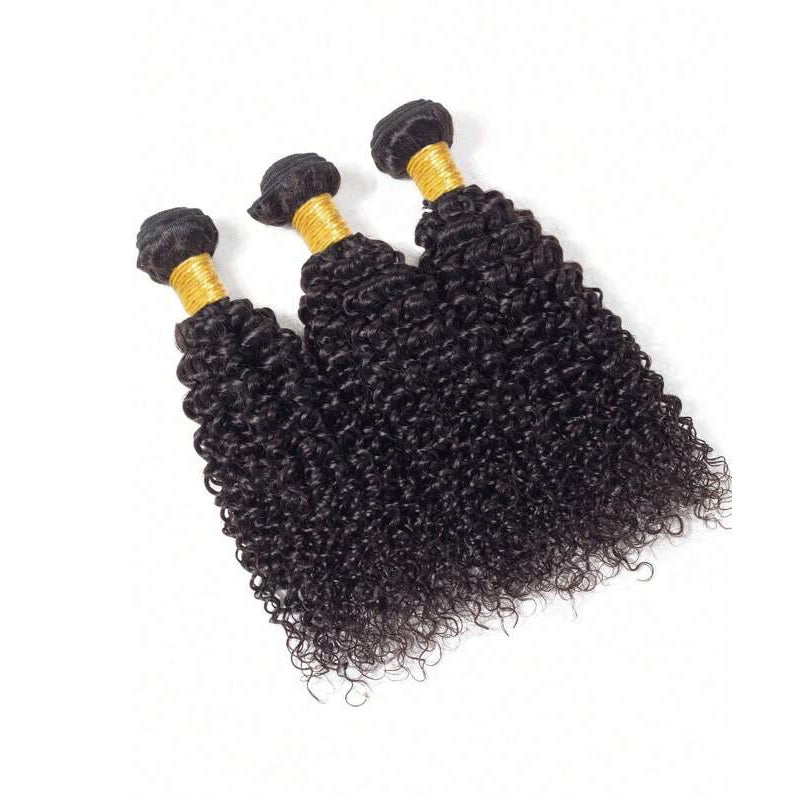 VIYA Curly 3 Pcs Bundles Natural Black Human Virgin Hair