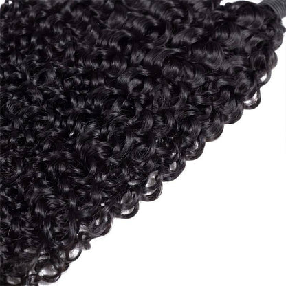 VIYA Curly 4 Pcs Bundles Hair Weft Natural Black Color Human Virgin Hair