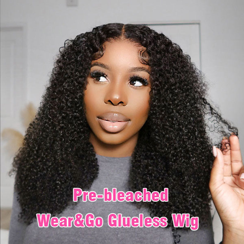 VIYA Pre Cut 5x5 HD Lace Curly/Water/Deep Wave 3D Dome Cap Wig Glueless Wig Human Virgin Hair