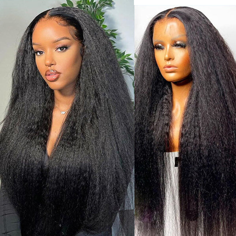 VIYA 13x4 HD Skin Melt Full Lace Frontal Kinky Straight Wig | Viya Hair