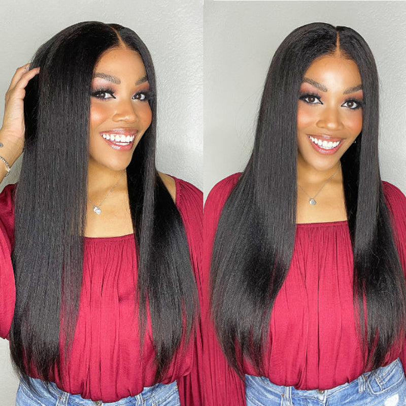VIYA 13x6 HD Skin Melt Full Lace Frontal Kinky Straight Wig | Viya Hair