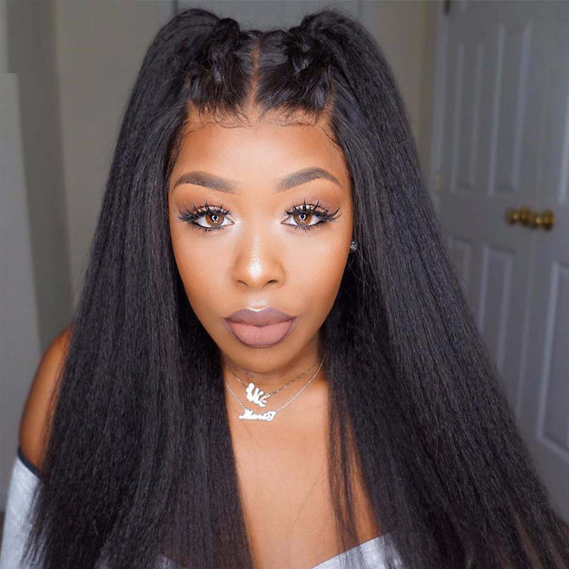 VIYA 360 HD Skin Melt Full Lace Frontal Kinky Straight Wig | Viya Hair