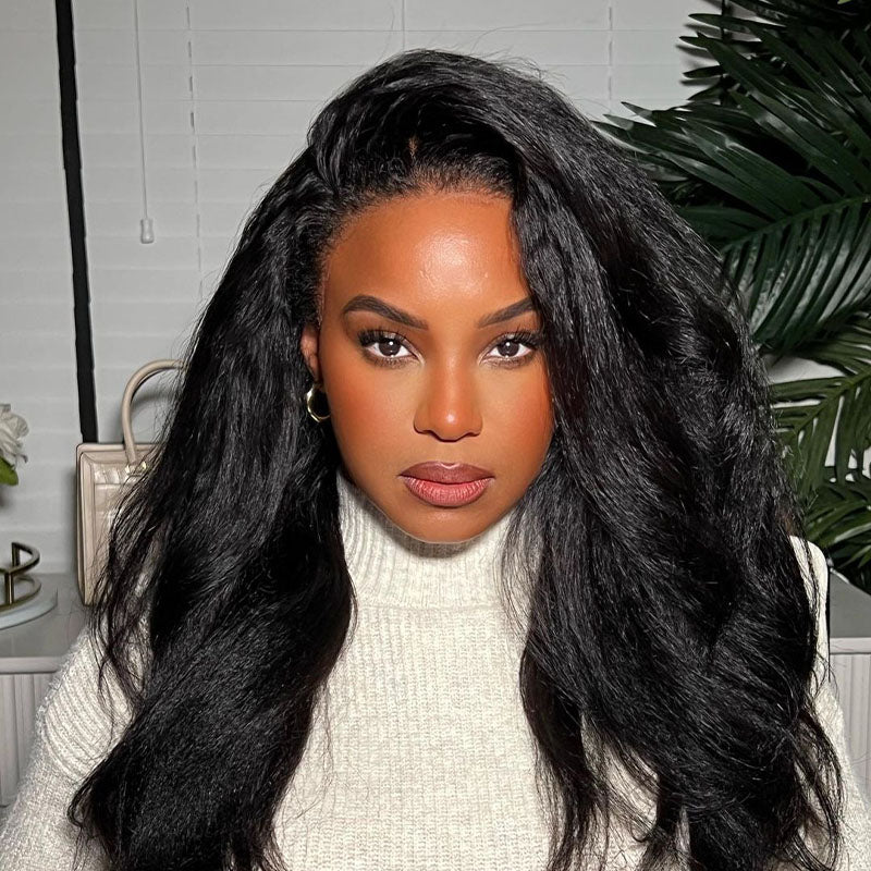 VIYA 360 HD Skin Melt Full Lace Frontal Kinky Straight Wig | Viya Hair