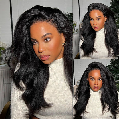 VIYA 360 HD Skin Melt Full Lace Frontal Kinky Straight Wig | Viya Hair