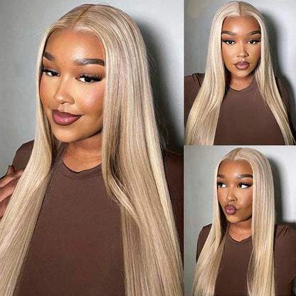 VIYA Full Size™ Glueless 13x6 Lace New Arrival Blonde Wig With Brown Highlights 