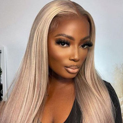 VIYA Full Size™ Glueless 13x6 Lace New Arrival Blonde Wig With Brown Highlights 