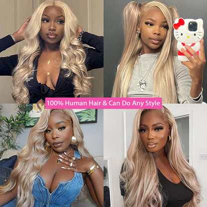 VIYA Full Size™ Glueless 13x6 Lace New Arrival Blonde Wig With Brown Highlights 