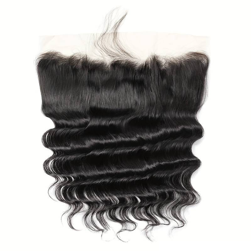 VIYA Loose Deep Wave 1 Pcs 13x4&amp;13x6 HD Lace Frontal Natural Black Human Virgin Hair