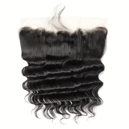 VIYA Loose Deep Wave 1 Pcs 13x4&amp;13x6 HD Lace Frontal Natural Black Human Virgin Hair