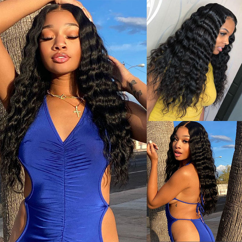 VIYA 5x5 HD Skin Melt Full Lace Closure Loose Deep Wave Wig | Viya Hair