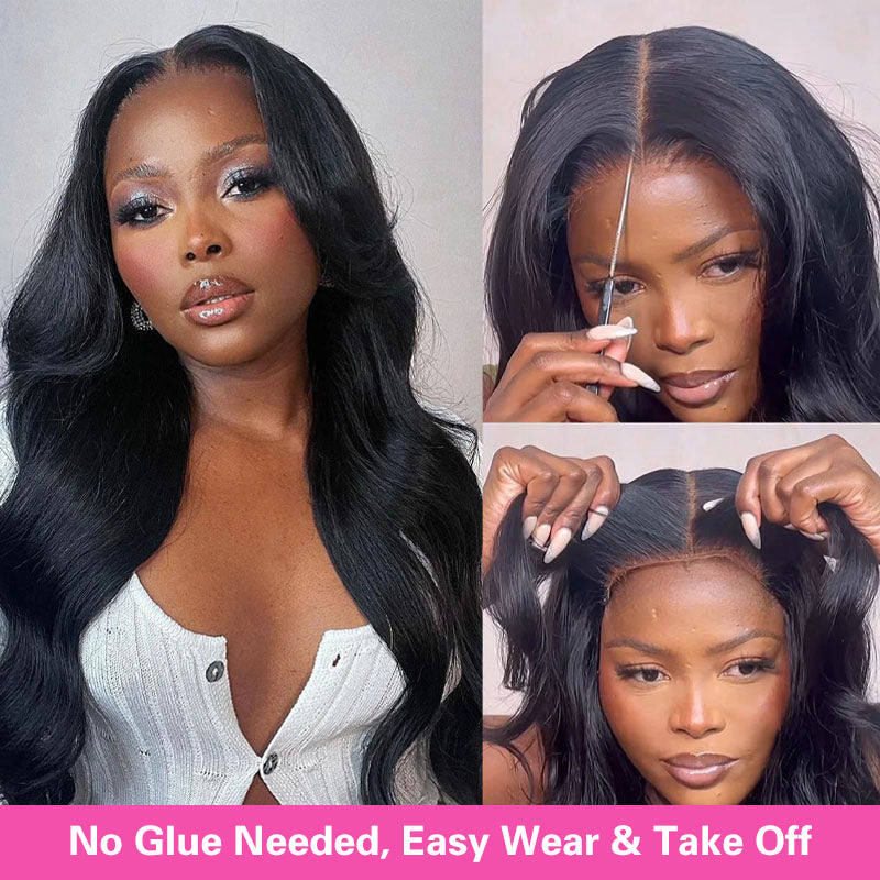 VIYA Pre Cut Loose Body Wave Breathable Cap Air Wig Glueless Wig Human Virgin Hair