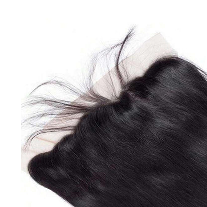 VIYA Straight 1 Pcs 13x4&amp;13x6 HD Lace Frontal Natural Black Human Virgin Hair