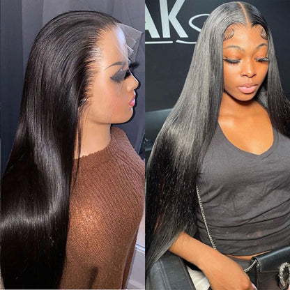 VIYA Straight 13x4 Lace Frontal Wig Natural Black Human Hair Wig